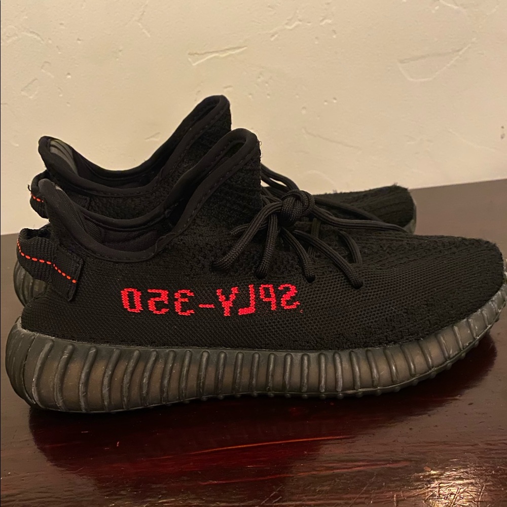 Yeezy boost black and red